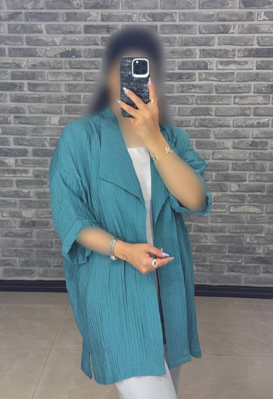 مانتو ژاکارد شیشه ای جلوباز کد 10358