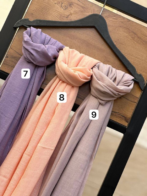 شال نخی بهاره و تابستانه خنک و سبک ساده منگوله دار کد 10263