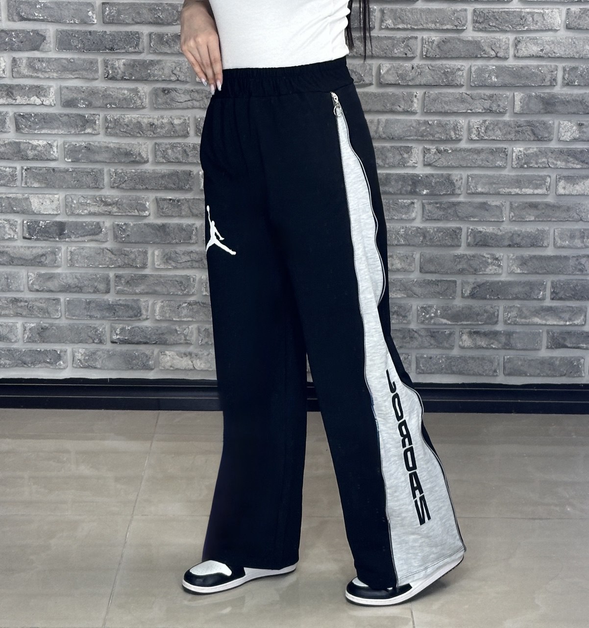 شلوار اسپرت کنار زیپ جوردن کد10028