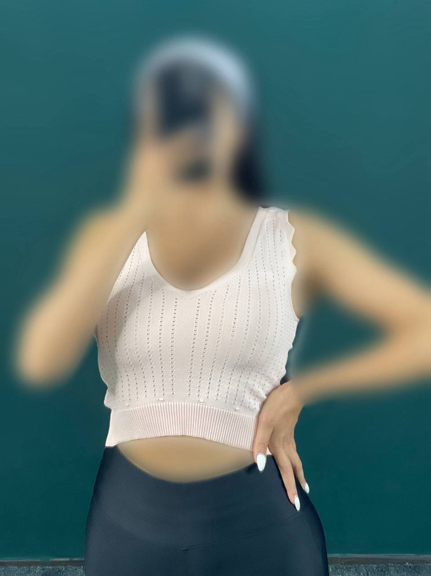 کراپ تاپ زنانه یقه هفتی