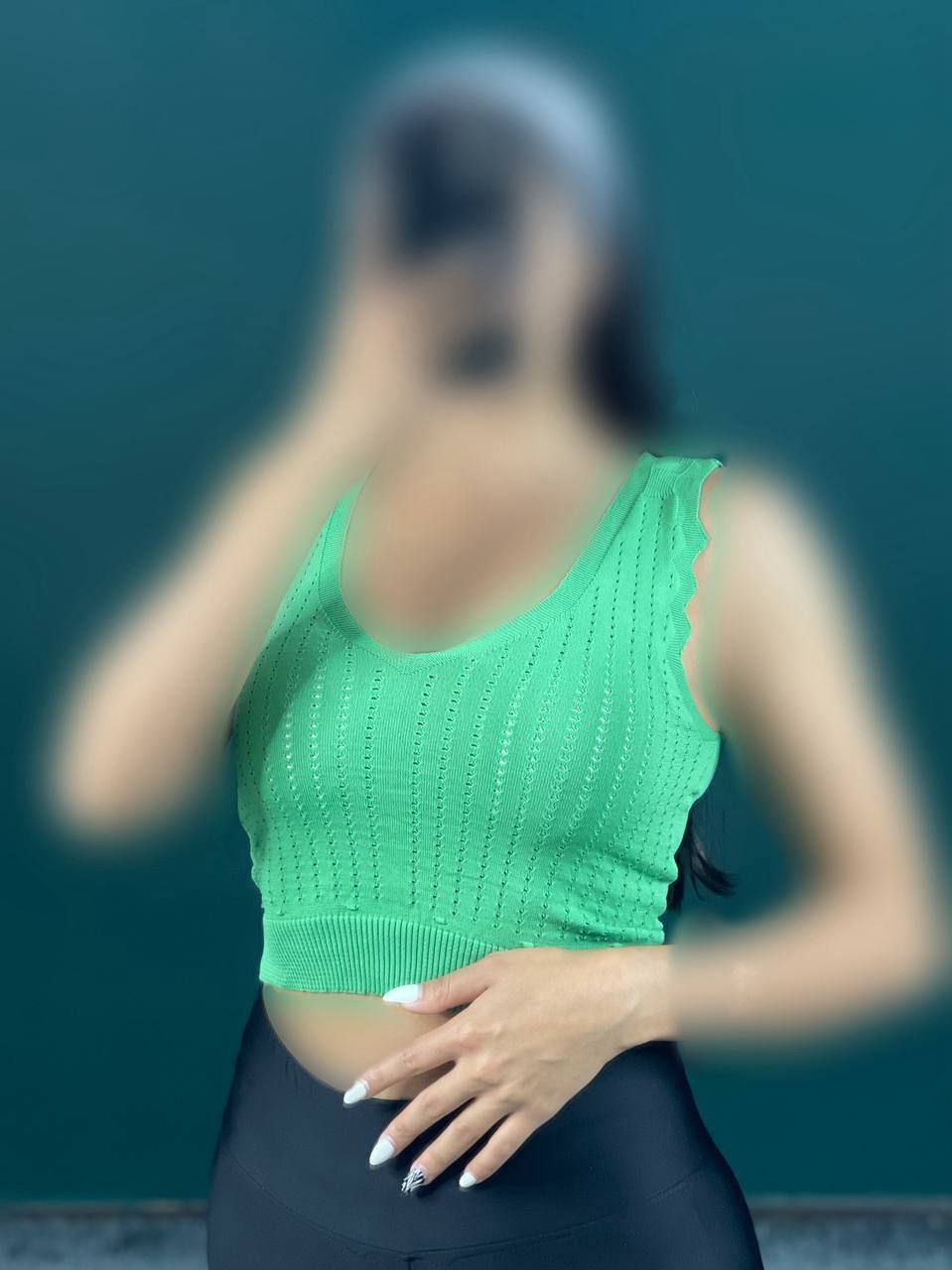 کراپ تاپ زنانه یقه هفتی