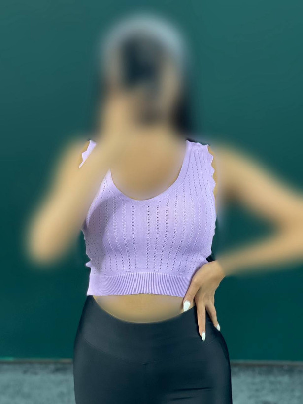 کراپ تاپ زنانه یقه هفتی