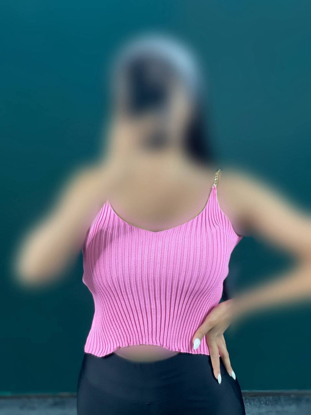 کراپ تاپ زنانه بند زنجیری