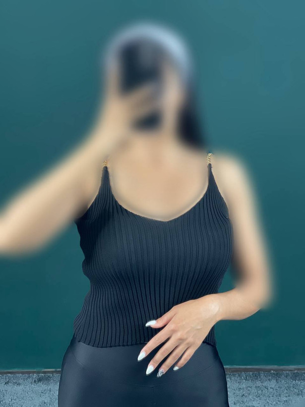 کراپ تاپ زنانه بند زنجیری