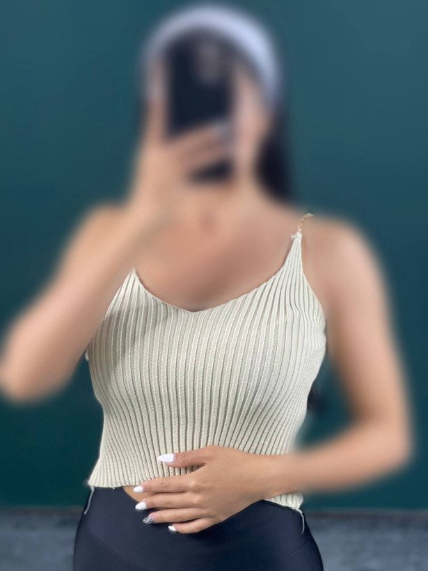 کراپ تاپ زنانه بند زنجیری
